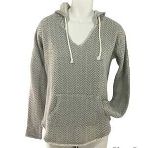 O’NEILL grey striped hoodie EUC